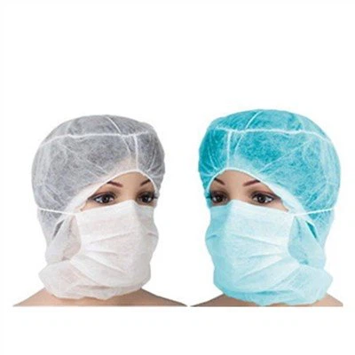 Капак за качулка за еднократна употреба с маска